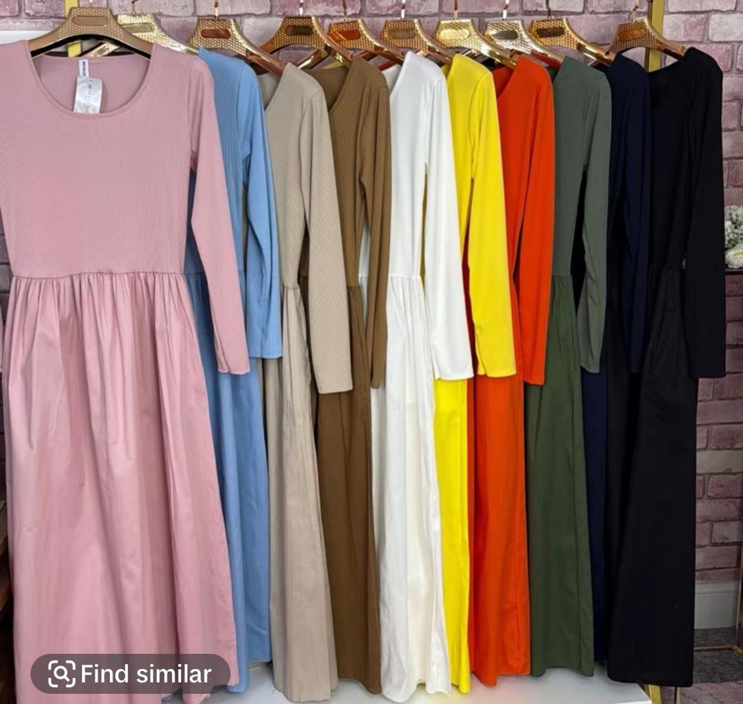 Summer Dresses One Size UK 8-16 Cotton Material Stretchable 52 inches, bust size 18 inches (Stretchable)