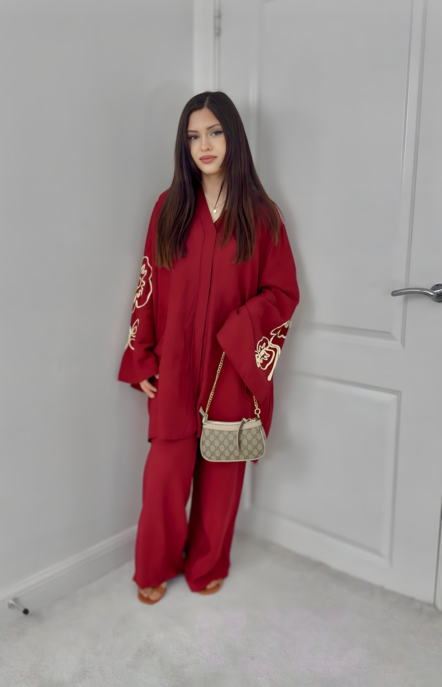 Deep Red Co-ord Set