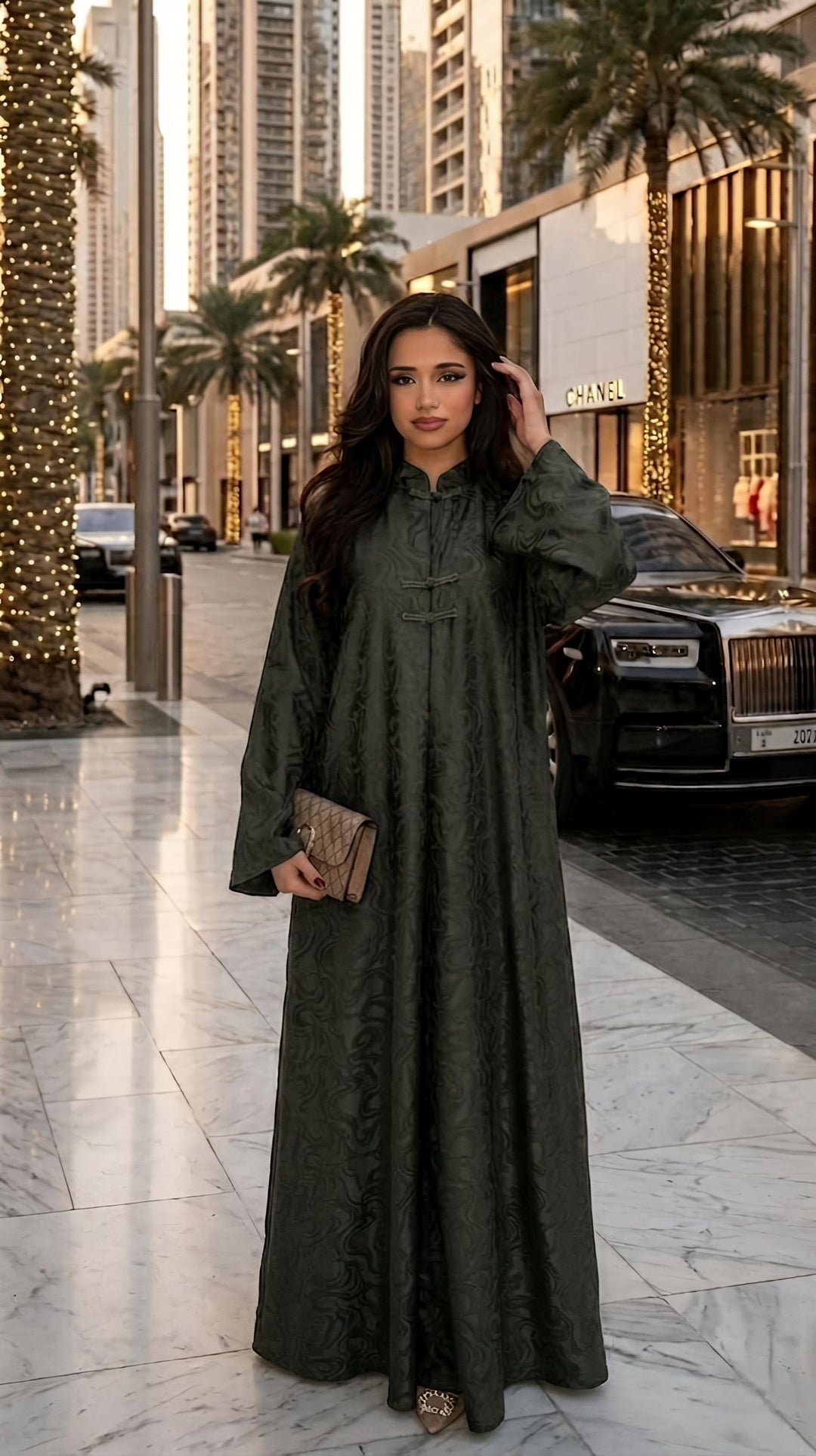 MH Silk Satin Dress, One Size UK 10-20, Dress Length 54 inches, chest size 25 inches Casual Womenswear Summer Maxi Long Sleeve