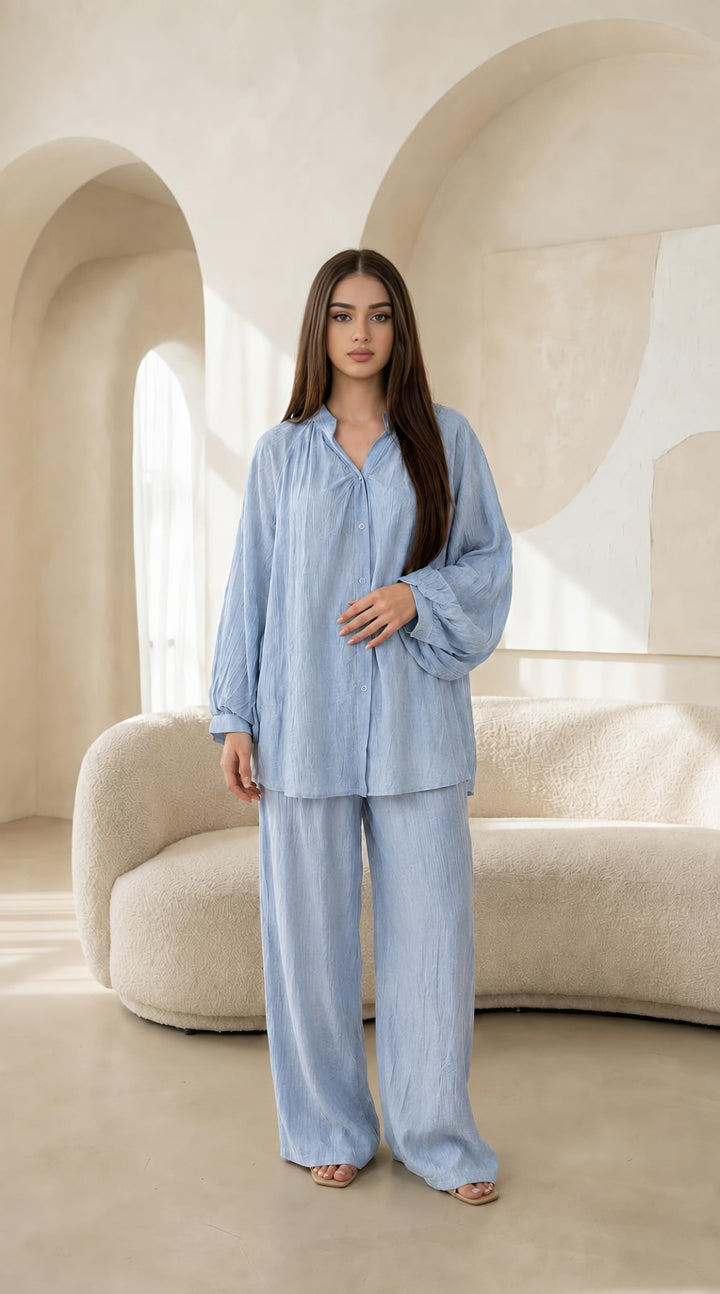 MH Viscose Printed Co-ord Set, One Size UK 8-16, Shirt length 31 inches, chest size 31 inches, trouser length 41 inches, waist 22 inches,