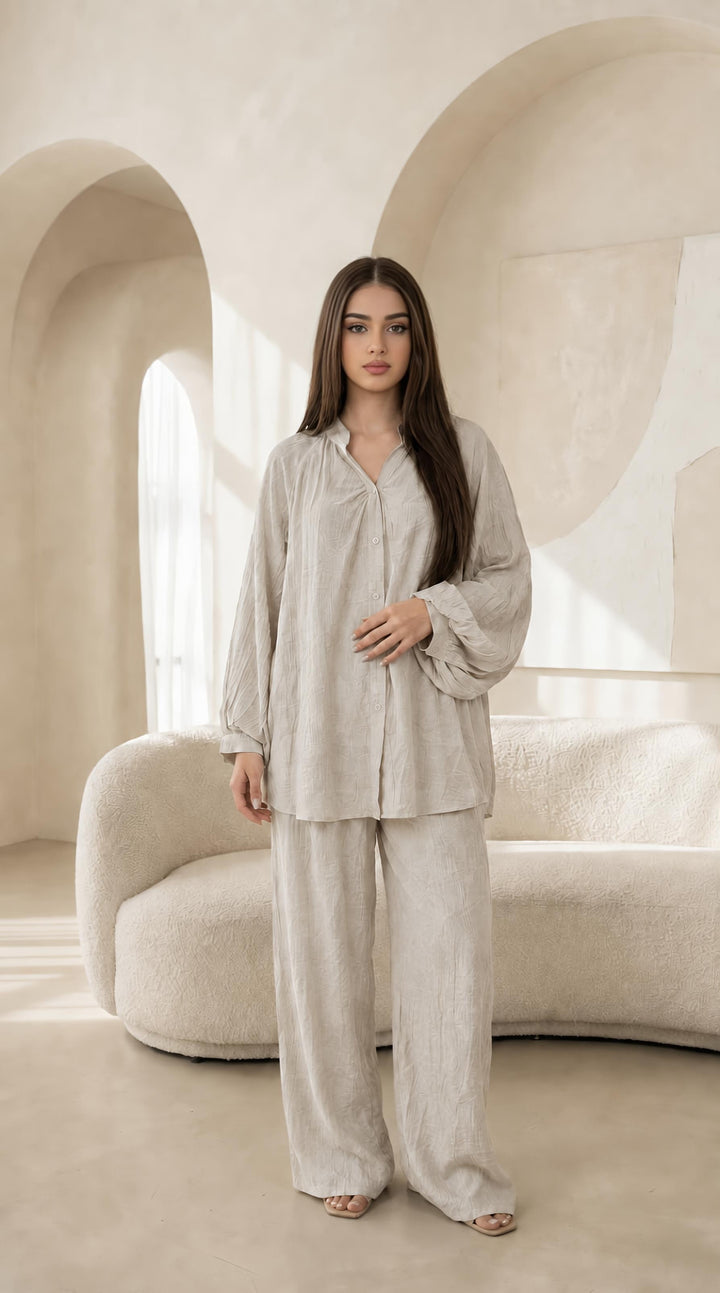 MH Viscose Printed Co-ord Set, One Size UK 8-16, Shirt length 31 inches, chest size 31 inches, trouser length 41 inches, waist 22 inches,