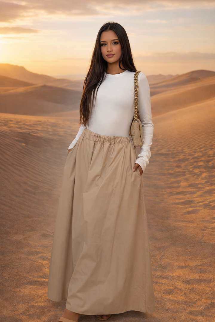 MH Wide Leg Trouser with Adjustable Belt, One size UK 6-14, Length 40 inches, Hip size 18 inches, Pants Womenswear Bottom Basic