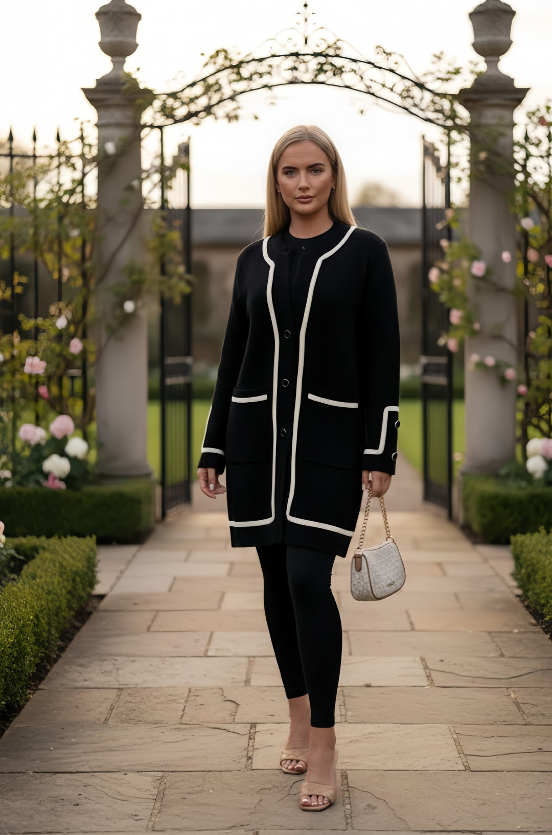 Mist House Olivia Coat/ Blazer Jackets Premium quality Embroidered and Button detail One Size UK 6-14/16