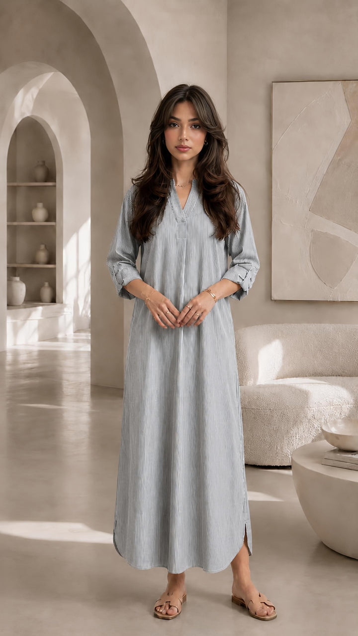 Lina Longline Shirt Dress for Women - One Size (UK 8-16), Length 52” - Womenswear, Top