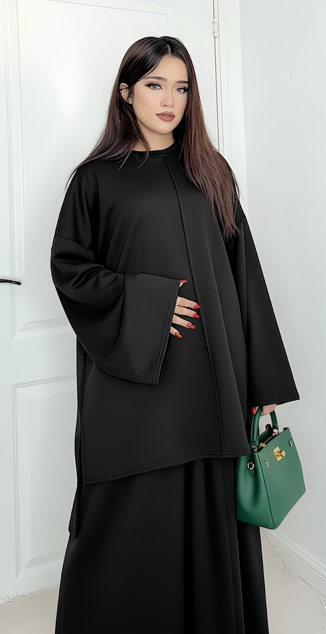 Layla Coord Skirt Set- One Size (UK 10-20), Premium Quality, Comfy, Cozy & Elegant Womenswear Casual Basic Long Sleeve