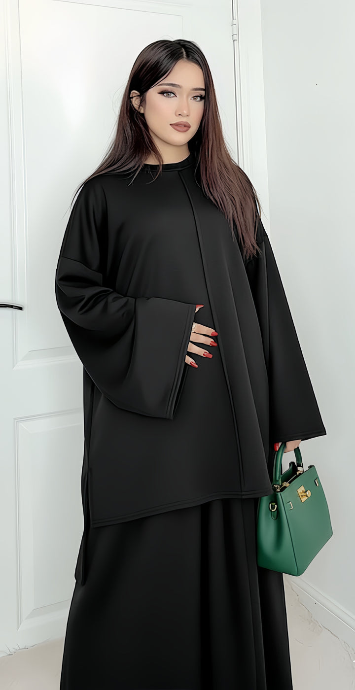 Layla Coord Skirt Set- One Size (UK 10-20), Premium Quality, Comfy, Cozy & Elegant Womenswear Casual Basic Long Sleeve