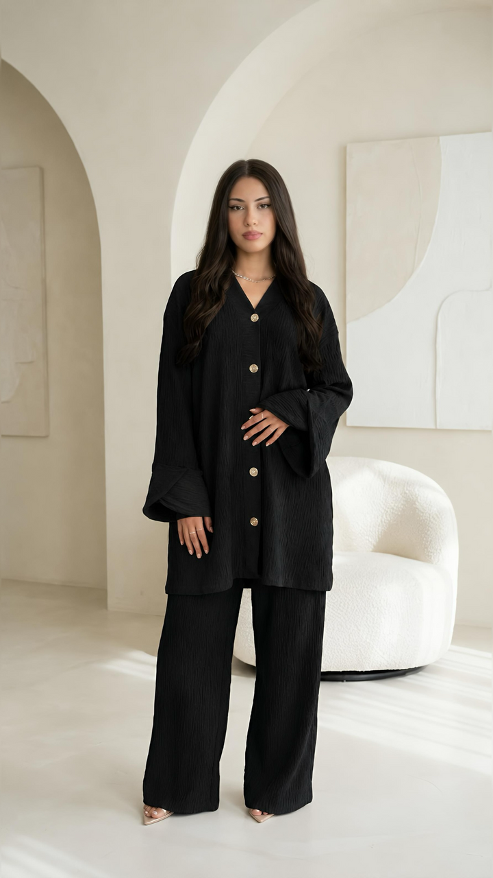 MH Corduroy Co-ord set with Pockets, One Size UK 10-18, Shirt length 32 inches, Chest Size 25 inches, Trouser 40 inches, waist 25 inches  Casual Dress Womenswear Basic