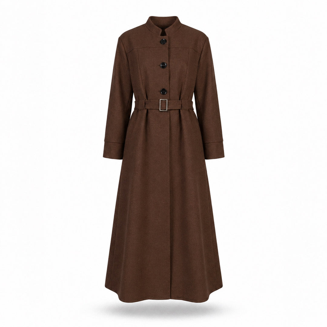 MH Wool Blend Jacket with Belt, One Size UK 10-18, Length 50 inches & Chest 25 inches Tops Womenswear
