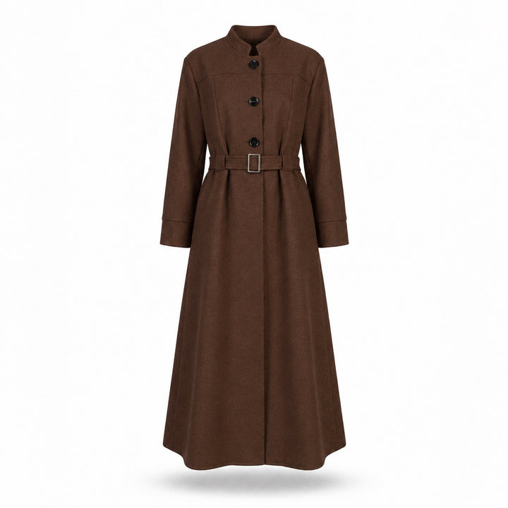 MH Wool Blend Jacket with Belt, One Size UK 10-18, Length 50 inches & Chest 25 inches Tops Womenswear
