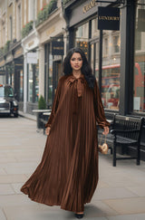 MIST HOUSE {Jasmine} Premium Velvet Pleated Material Maxi dress
