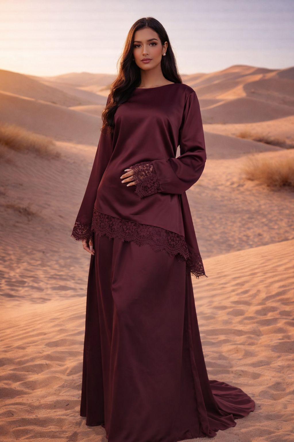 MH Premium Silk Satin Laced Detail Shirt with Skirt , One Size UK 8-16. shirt length 25 inches, Bust size 24 inches, trouser length 39 inches, hip size 22 inches. Casual Womenswear Summer Basic Long Sleeve Long Sleeve
