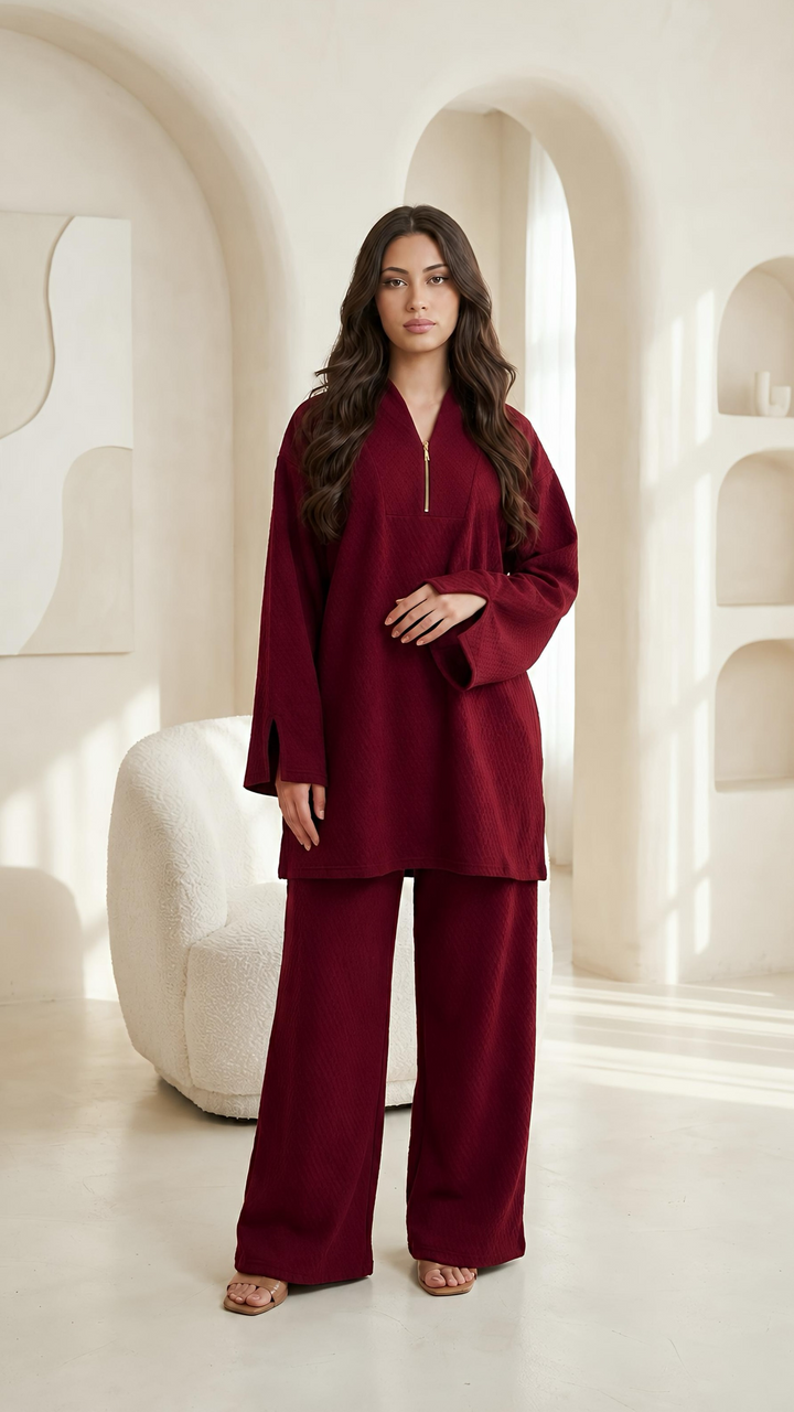 MH Premium Corduroy Co-ord Set, One Size UK 10-18/20, SHirt length 32 inches, chest size 25 inches, trouser length 40, waist 25 inches,  Casual Womenswear Basic Long Sleeve