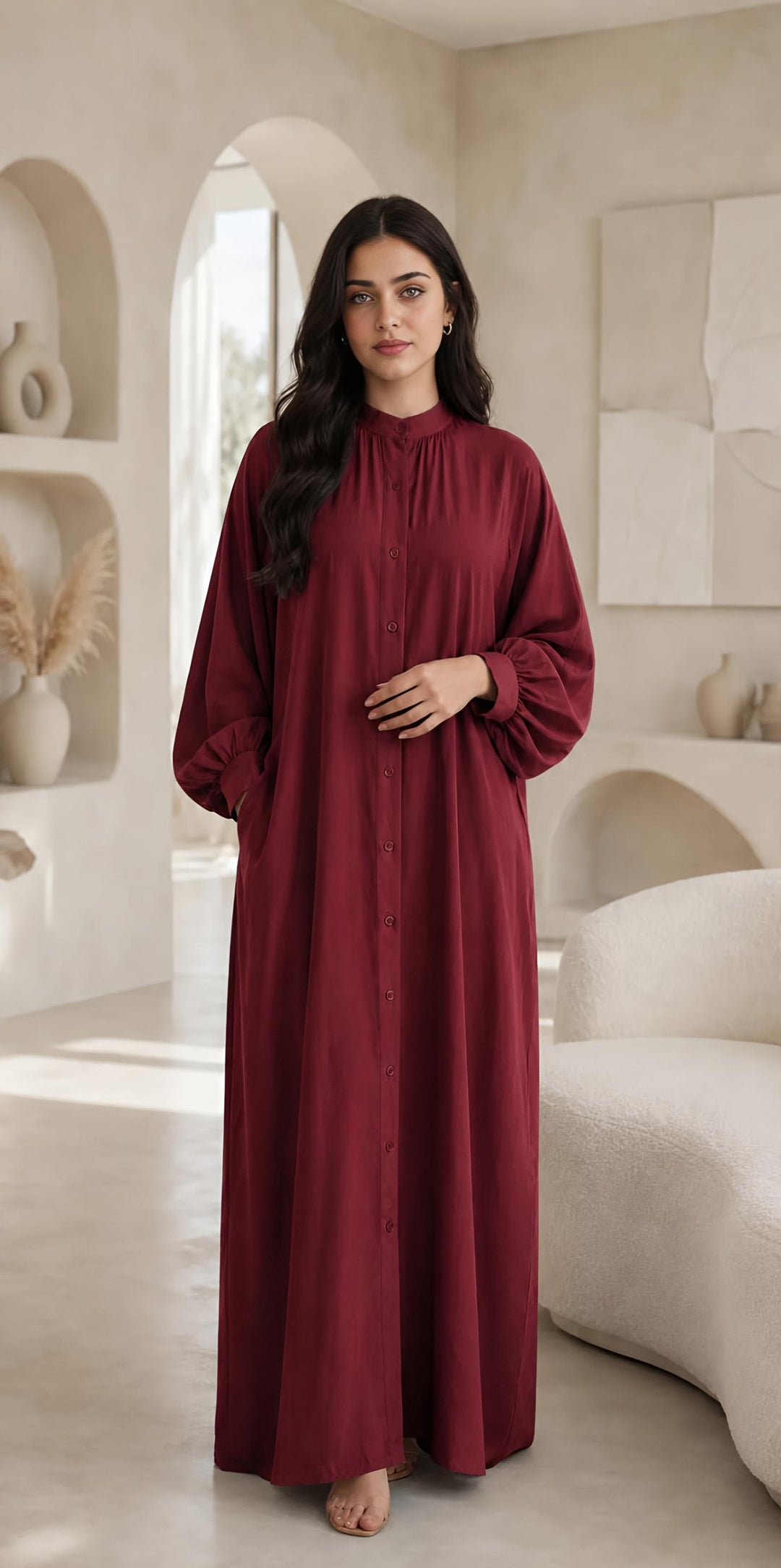 MH Viscose Dress with Pockets, One Size UK 10-20, Dress Length 52 inches, Chest size 29,