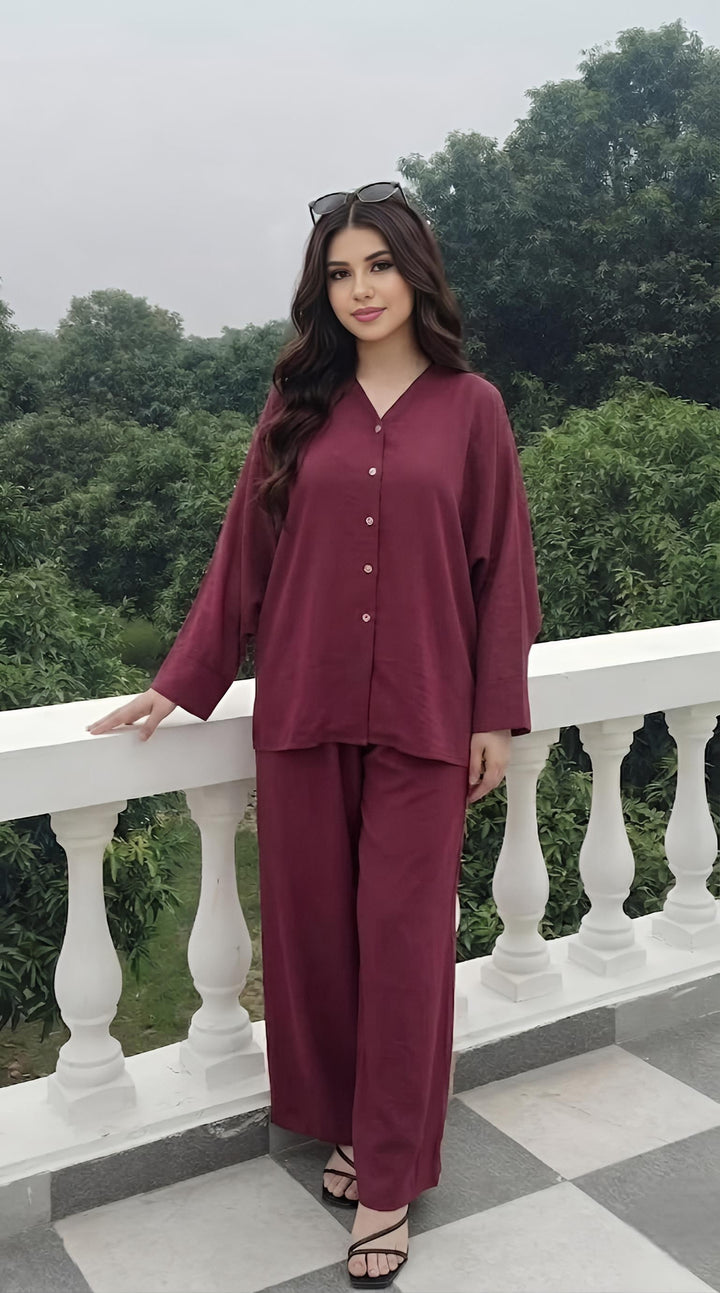 MH Viscose Batwing shirt with trouser with open button,One Size UK 8-16, Shirt length 28 inches, trouser length 40 inches, waist 22 inches