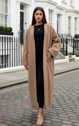 Fluffy Teddy Coatigan Jackets Outerwear Long Sleeve Tops