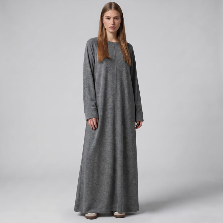 MH Viscose Dress One Size UK 10-18, Length 52 inches & Chest 25 inches,  Casual Womenswear Summer Maxi Basic Long Sleeve