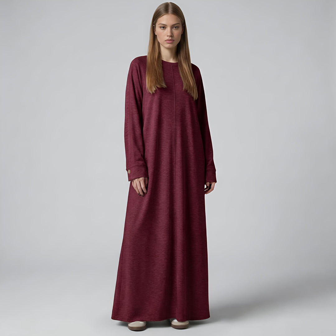 MH Viscose Dress One Size UK 10-18, Length 52 inches & Chest 25 inches,  Casual Womenswear Summer Maxi Basic Long Sleeve