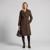 MH Lining Trench Coat with Pockets & Belt