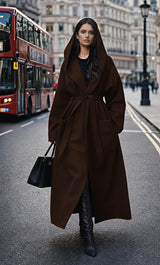MH (MIA) Hoodie Long Coat with Pockets