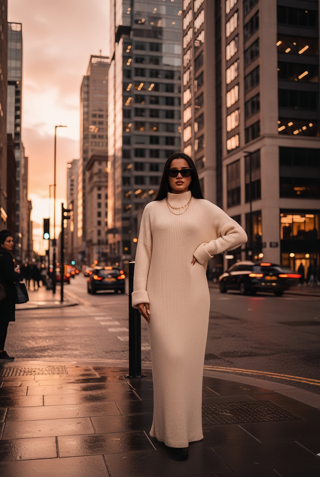 MH Maxi Winter Ribbed Dress Womenswear