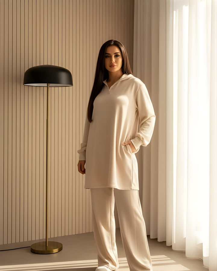 Mist House Sophie Set Relaxed Cozy & Comfy Coord with Pockets One Size UK 8-18/20