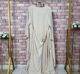 MH Cape Dress With Golden Buckle and Drawstring
