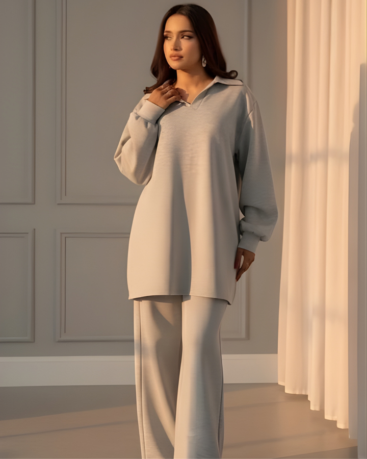 Mist House Sophie Set Relaxed Cozy & Comfy Coord with Pockets One Size UK 8-18/20