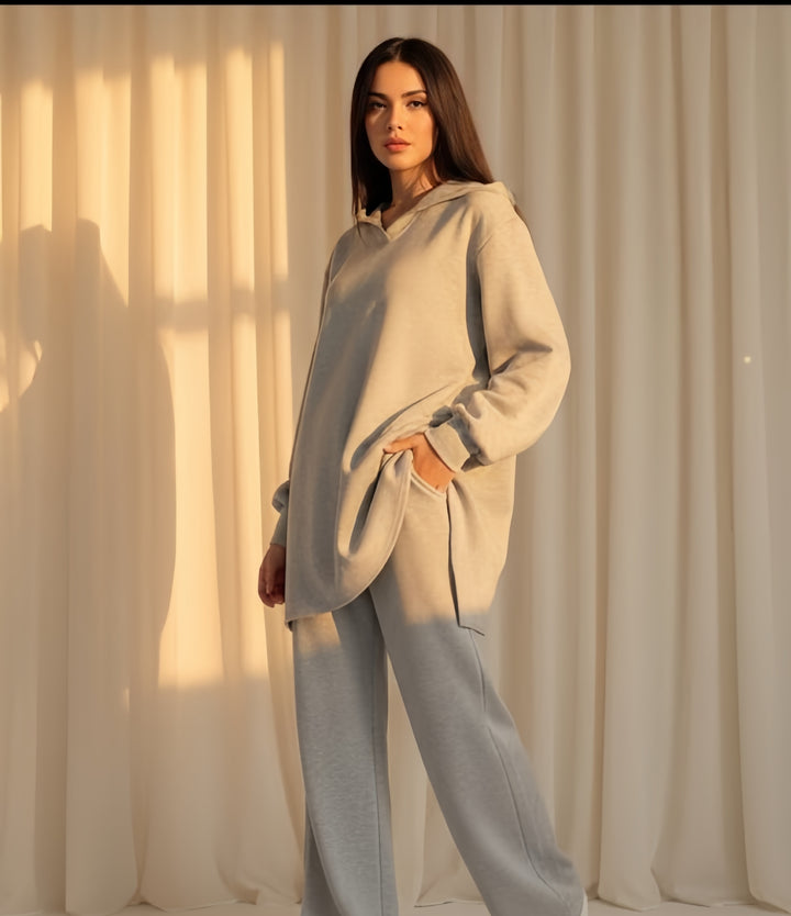 Mist House Sophie Set Relaxed Cozy & Comfy Coord with Pockets One Size UK 8-18/20