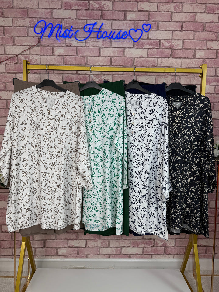 SARA Mist House Two piece Co-ord Set One Size Fits UK 8-18/20