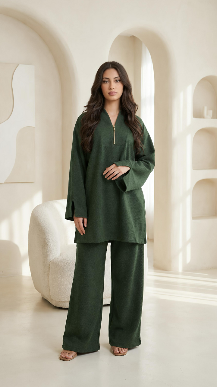 MH Premium Corduroy Co-ord Set, One Size UK 10-18/20, SHirt length 32 inches, chest size 25 inches, trouser length 40, waist 25 inches,  Casual Womenswear Basic Long Sleeve