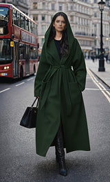 MH (MIA) Hoodie Long Coat with Pockets