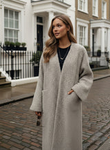 Fluffy Teddy Coatigan Jackets Outerwear Long Sleeve Tops
