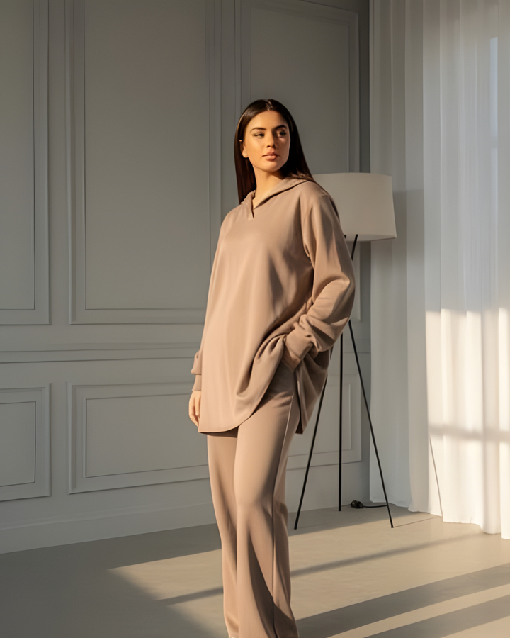 Mist House Sophie Set Relaxed Cozy & Comfy Coord with Pockets One Size UK 8-18/20