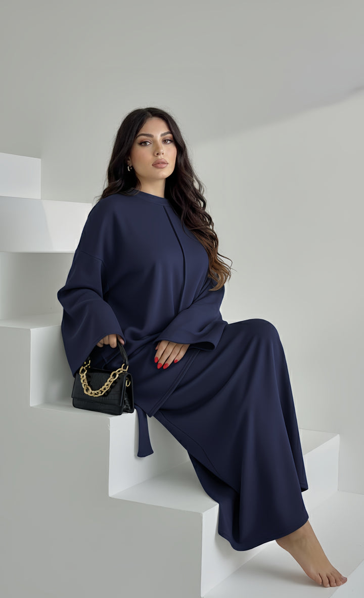 Layla Coord Skirt Set- One Size (UK 10-20), Premium Quality, Comfy, Cozy & Elegant Womenswear Casual Basic Long Sleeve
