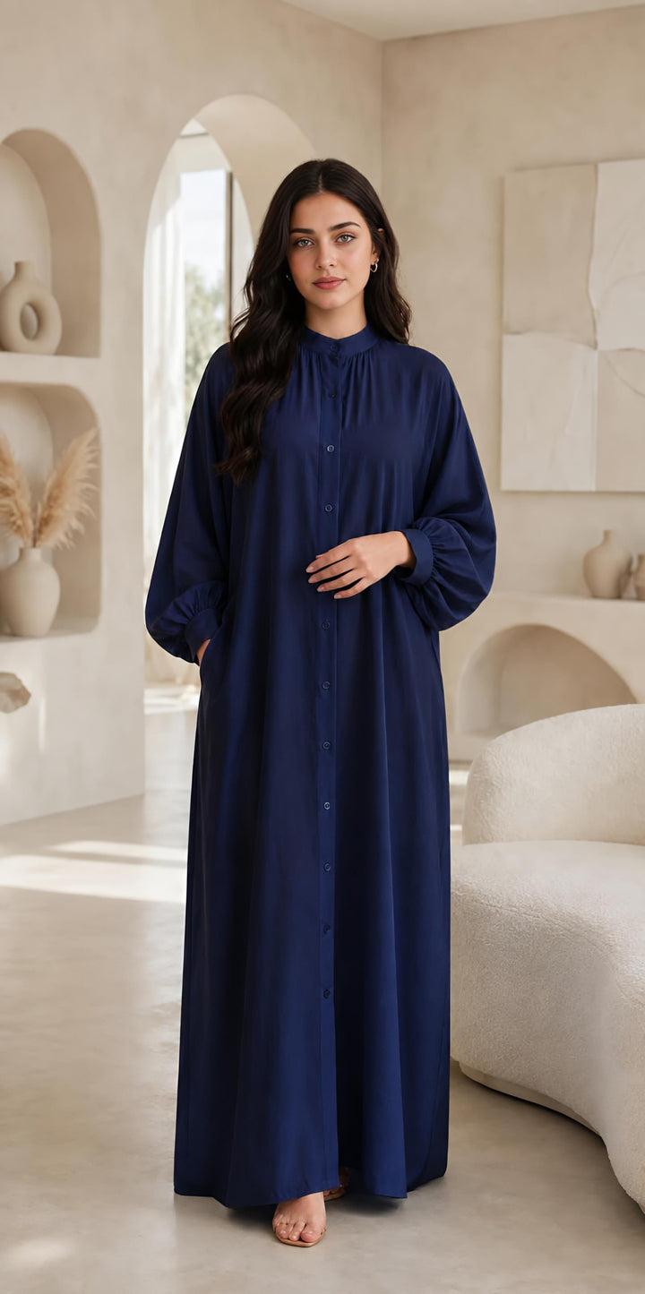 MH Viscose Dress with Pockets, One Size UK 10-20, Dress Length 52 inches, Chest size 29,