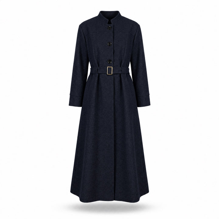 MH Wool Blend Jacket with Belt, One Size UK 10-18, Length 50 inches & Chest 25 inches Tops Womenswear