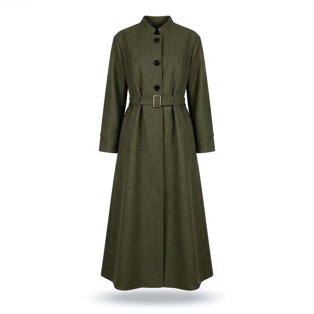 MH Wool Blend Jacket with Belt, One Size UK 10-18, Length 50 inches & Chest 25 inches Tops Womenswear