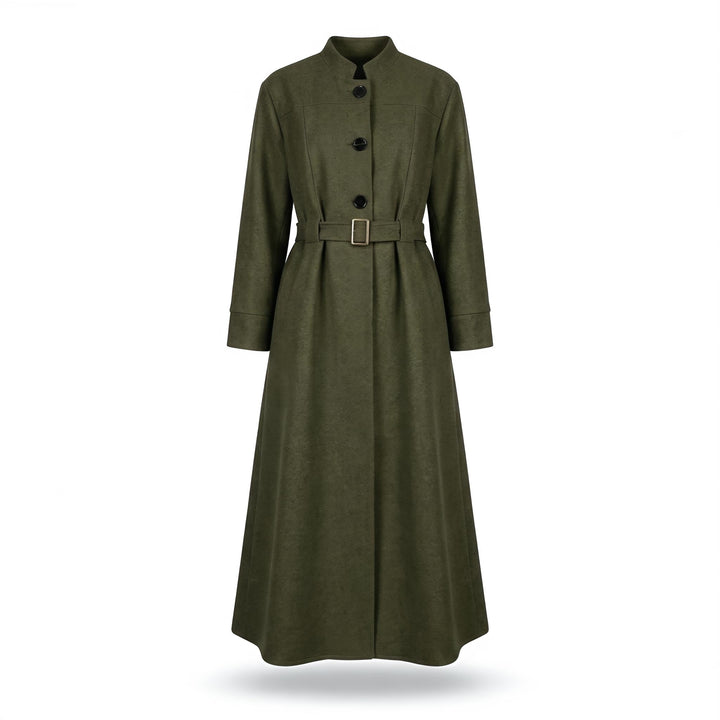 MH Wool Blend Jacket with Belt, One Size UK 10-18, Length 50 inches & Chest 25 inches Tops Womenswear