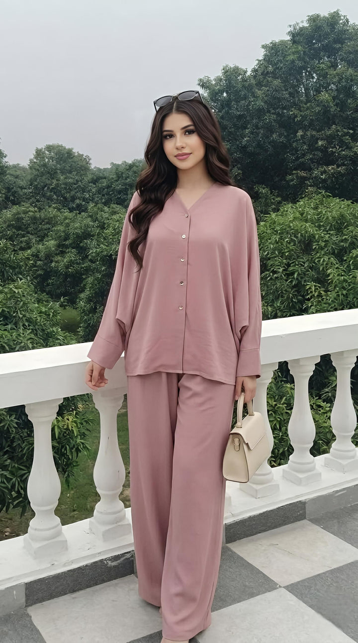 MH Viscose Batwing shirt with trouser with open button,One Size UK 8-16, Shirt length 28 inches, trouser length 40 inches, waist 22 inches