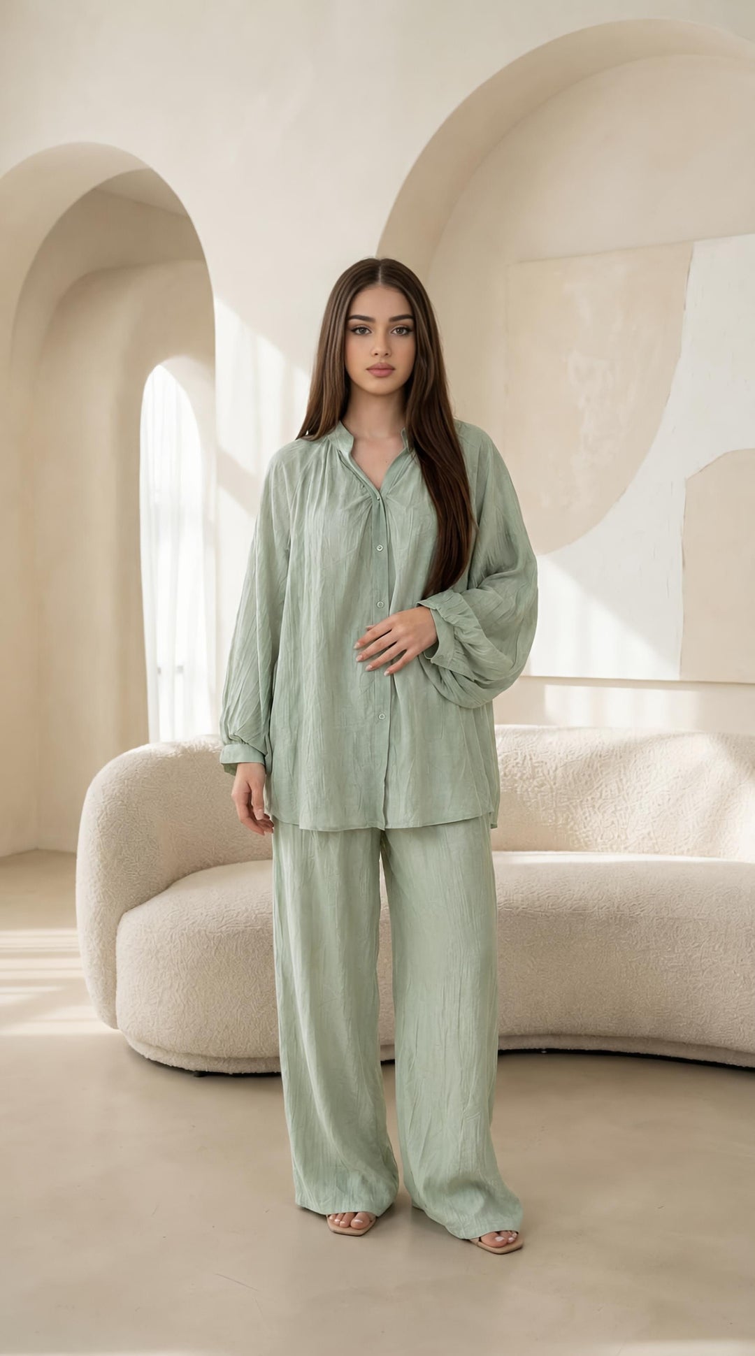 MH Viscose Printed Co-ord Set, One Size UK 8-16, Shirt length 31 inches, chest size 31 inches, trouser length 41 inches, waist 22 inches,