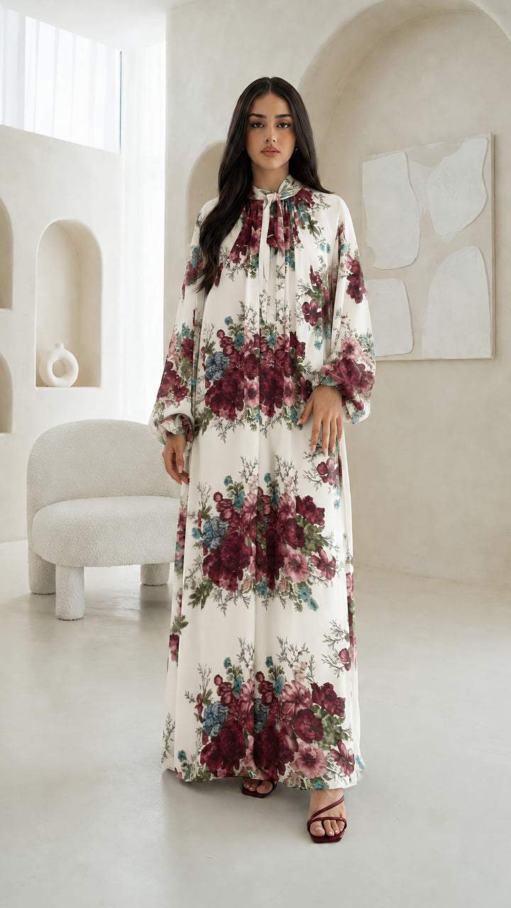 MH Chiffon Dress with Inner Lining One Size UK 10-20 Length 54 Inches Chest 26 Inches Elegant Flowing Design Casual Womenswear Summer Basic Long Sleeve Maxi