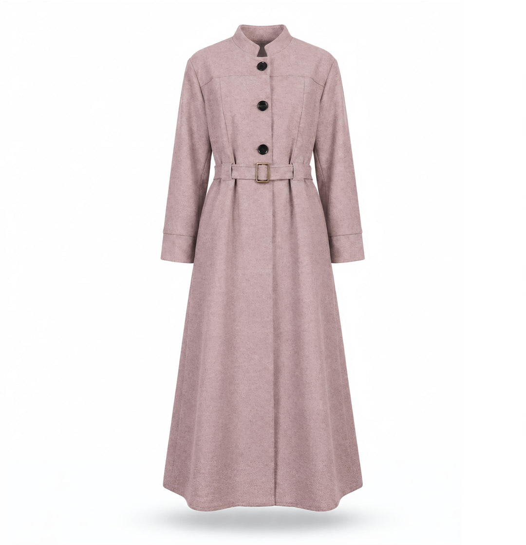 MH Wool Blend Jacket with Belt, One Size UK 10-18, Length 50 inches & Chest 25 inches Tops Womenswear