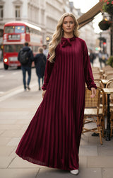 MIST HOUSE {Jasmine} Premium Velvet Pleated Material Maxi dress