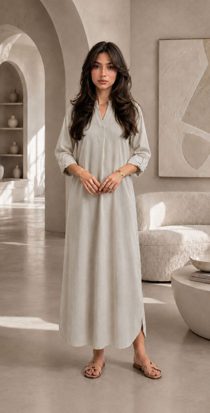 Lina Longline Shirt Dress for Women - One Size (UK 8-16), Length 52” - Womenswear, Top