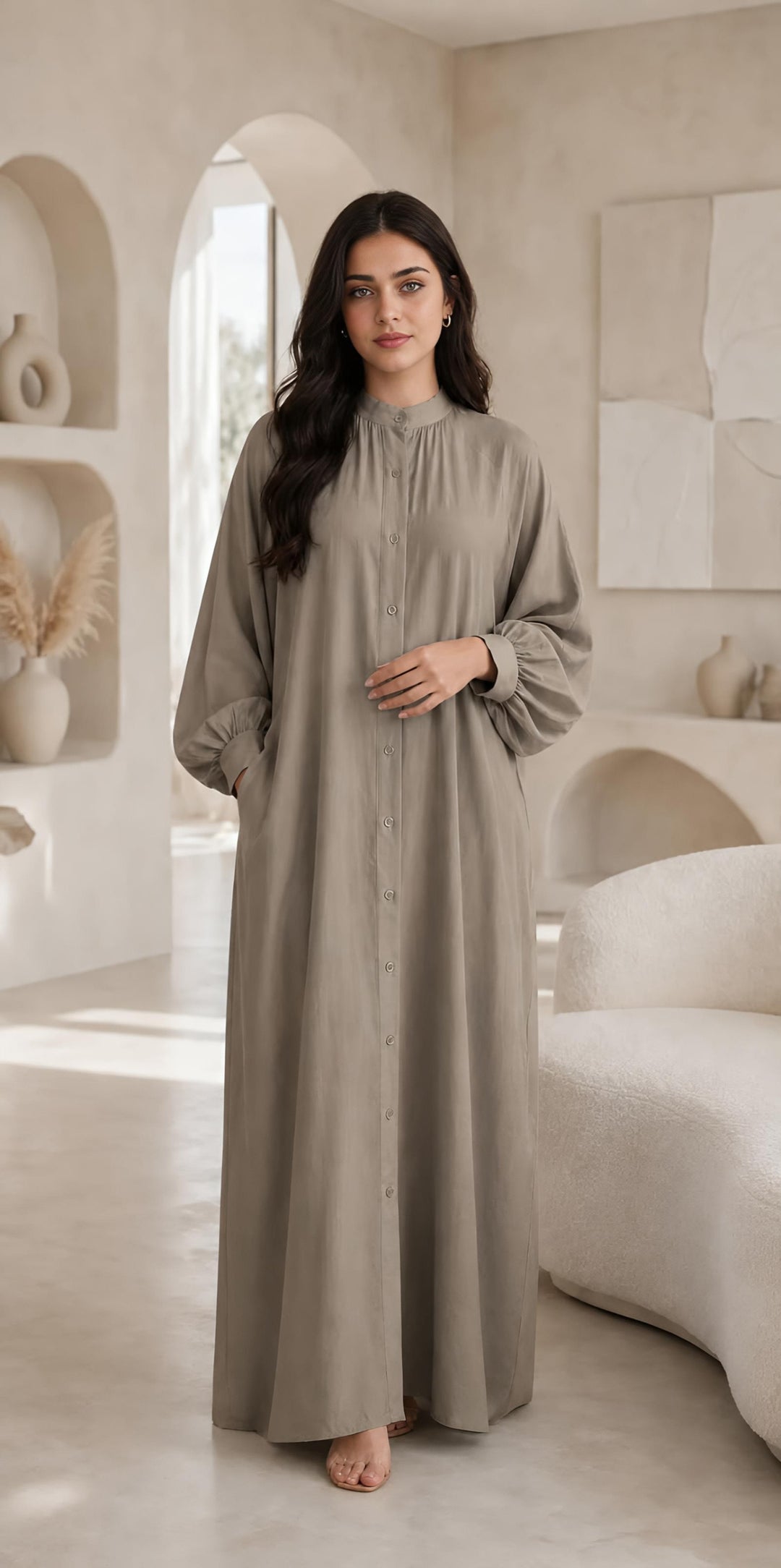 MH Viscose Dress with Pockets, One Size UK 10-20, Dress Length 52 inches, Chest size 29,