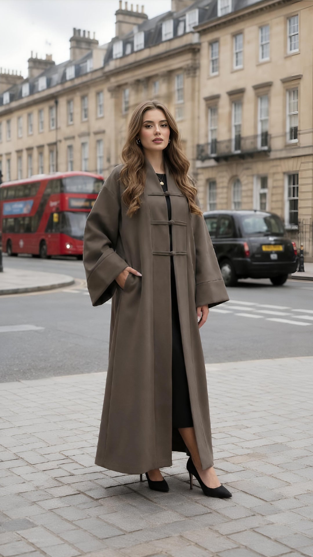 MH Plus Size Coat with Pockets, One Size UK 12-24, Length 55 inches, chest size 30 inches,  Jacket Trench Womenswear Tops Outerwear