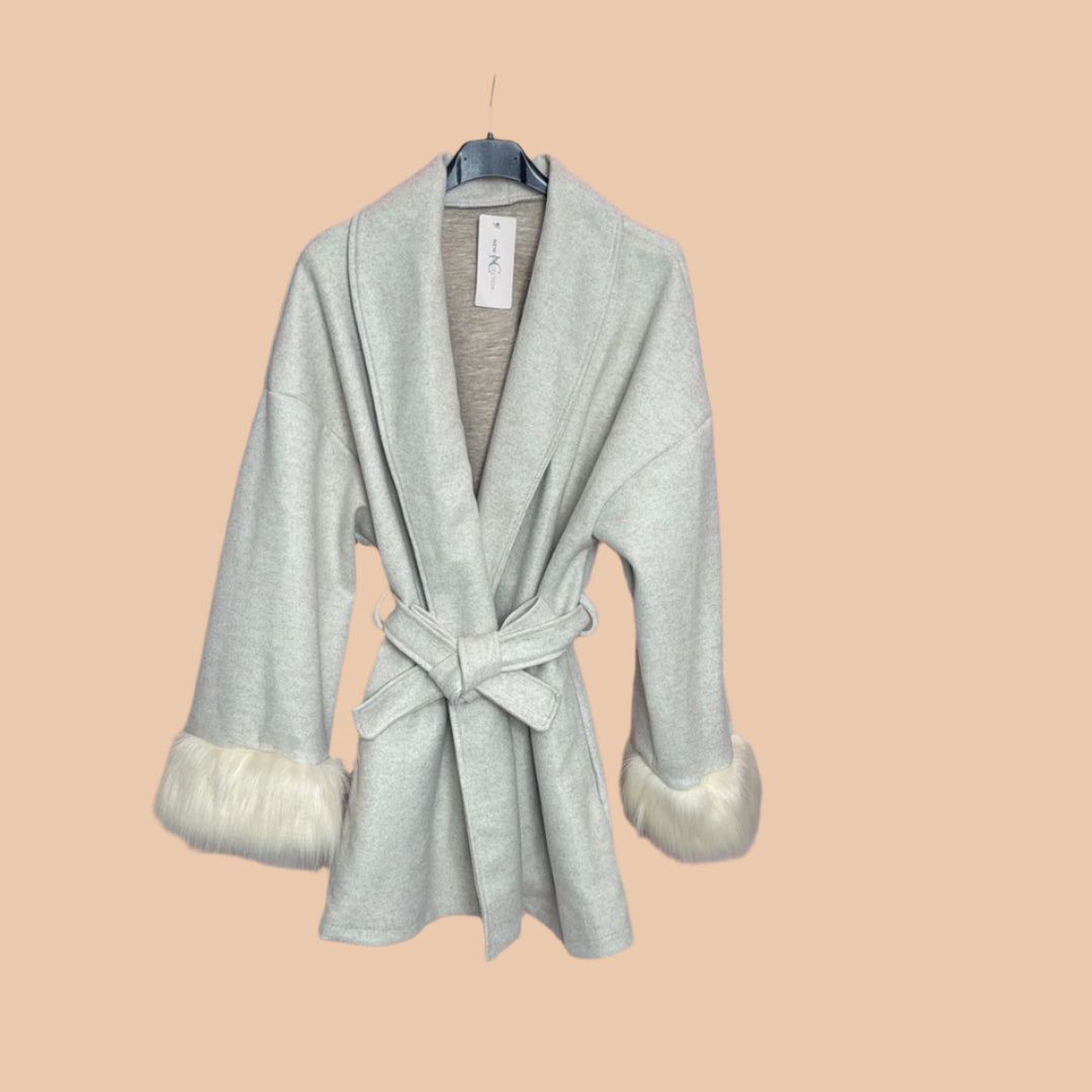 Beige Emily Short Fur