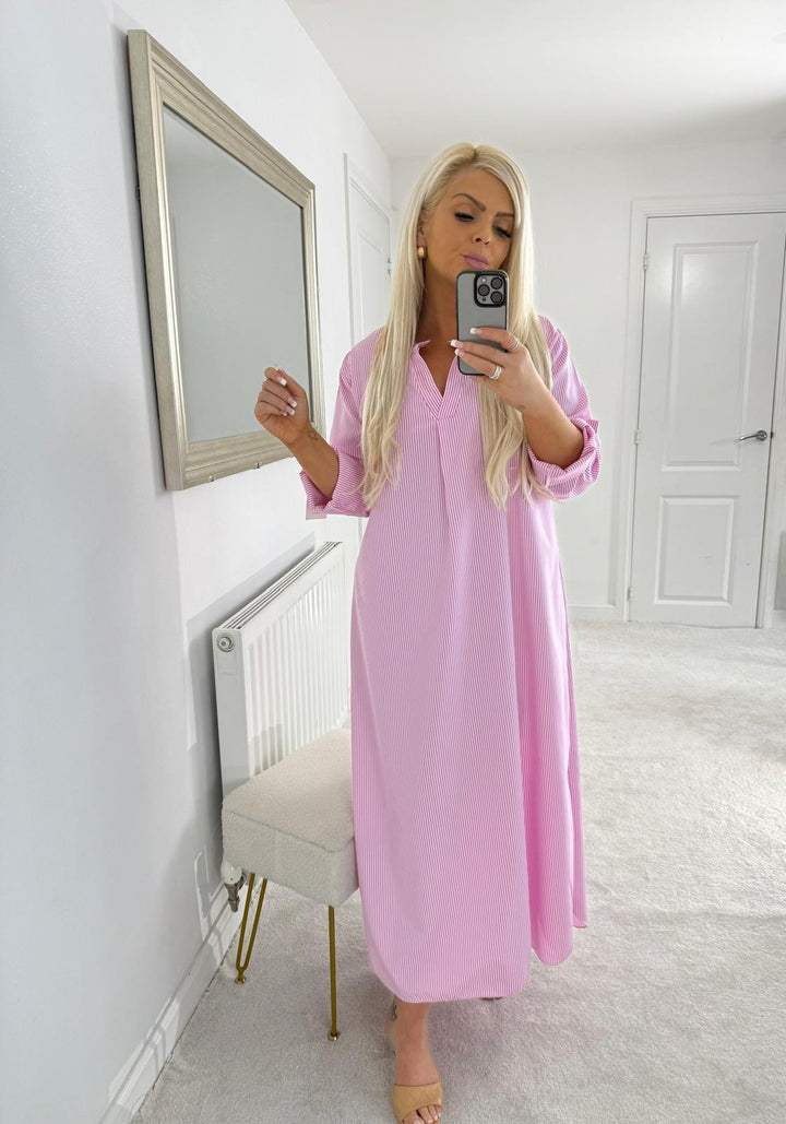 Pink Lina Longline Shirt