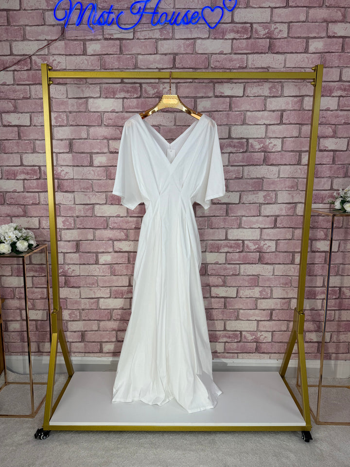 ALAYNA DRESS Mist House One Size UK 6- 14, LENGTH 54 INCHES, BUST SIZE 17 100 PERCENT COTTON