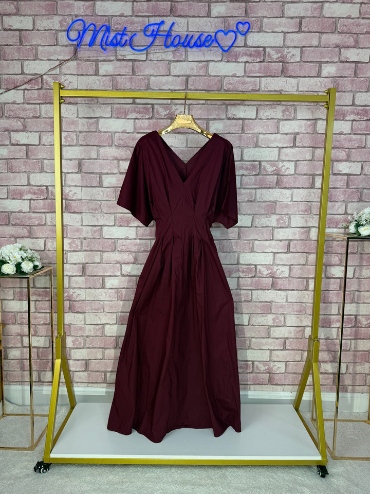 ALAYNA DRESS Mist House One Size UK 6- 14, LENGTH 54 INCHES, BUST SIZE 17 100 PERCENT COTTON
